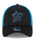 Фото #3 товара Men's Black Miami Marlins Neo 39THIRTY Flex Hat