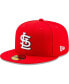 Фото #4 товара Men's Red St. Louis Cardinals On-Field 2023 World Tour London Series 59FIFTY Fitted Hat