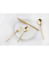 Фото #3 товара Cambridge Beacon Gold Satin 16-Piece Flatware Set, Service for 4