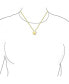 ფოტო #3 პროდუქტის Irish Lucky Shamrock Good Luck Charm Four Leaf Clover Pendant Necklace For Women Yellow Gold Plated .925 Sterling Silver