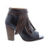 Фото #2 товара Bed Stu Olivia F386008 Womens Brown Leather Zipper Strap Heels Shoes