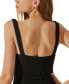 Фото #4 товара Women's Aria Textured Notch-Neck Bodysuit
