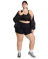 Plus Size One High Waist Pull-On Bike Shorts