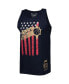 Фото #3 товара Men's Navy Phoenix Suns Hardwood Classics Americana Stars and Stripes Tank Top