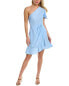 Фото #1 товара Area Stars One-Shoulder Ruffle Mini Dress Women's Blue Xs