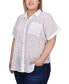 Plus Size Short Sleeve Blouse