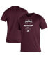 ფოტო #1 პროდუქტის Men's Maroon Mississippi State Bulldogs Sideline Locker Tag Creator AEROREADY T-shirt