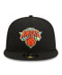 Men's Black New York Knicks Neon Pop 9FIFTY Snapback Hat