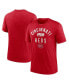 Фото #1 товара Men's Heather Red Cincinnati Reds 2022 Field of Dreams Lockup Tri-Blend T-shirt