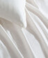 Фото #2 товара Naturals Solid Cotton Tencel 3 Piece Duvet Cover Set, Queen