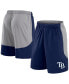 Фото #1 товара Men's Navy/Gray Tampa Bay Rays Go Hard Shorts