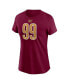 Women's Chase Young Burgundy Washington Commanders Player Name and Number T-shirt