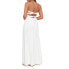 Фото #2 товара Aqua Womens Strappy Side Slit Evening Dress White 6