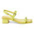 Фото #2 товара COCONUTS by Matisse Maya Lizard Block Heels Womens Yellow Dress Sandals MAYA-34