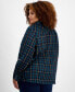 Фото #2 товара Plus Size Plaid Button-Front Shirt