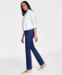 ფოტო #2 პროდუქტის Women's High Rise Pull-On Flare Jeans, Created for Macy's