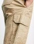 Фото #8 товара New Look straight leg cargo shorts in tan