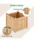 Фото #8 товара Square Wood Flower Planter Box Raised Vegetable Patio