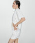 ფოტო #5 პროდუქტის Women's Linen Pajama Shirt