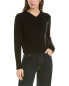 Vince Cropped V-Neck Wool & Cashmere-Blend Pullover Women's