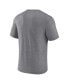 Фото #2 товара Men's Heather Gray Seattle Sounders FC Antique Stack Tri-Blend T-shirt