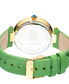 ფოტო #3 პროდუქტის Women's Matera Swiss Quartz Green Italian Suede Watch 35mm