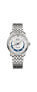 Women's Swiss Automatic Baroncelli Smiling Moon Stainless Steel Bracelet Watch 33mm