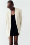 Oversize twill blazer