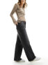 Фото #1 товара Weekday Ample low waist loose fit straight leg jeans in ash black