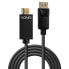 Фото #4 товара Кабель DisplayPort на HDMI 10.2G 2m Lindy - DisplayPort - HDMI Type A (стандарт) - мужской - мужской - прямой