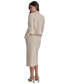 ფოტო #2 პროდუქტის Women's Notch-Lapel Open-Front Cropped Blazer