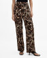 ფოტო #1 პროდუქტის Women's Flowy Printed Pants