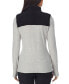 ფოტო #2 პროდუქტის Petite Fleecewear Long-Sleeve Collared Top