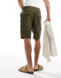 Фото #3 товара Threadbare cargo linen shorts in khaki