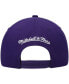 Фото #5 товара Men's Purple Phoenix Suns Hardwood Classics Retro Bolt Deadstock Snapback Hat