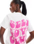 In The Style Self Love Club slogan t-shirt in white