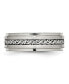 ფოტო #5 პროდუქტის Stainless Steel Brushed and Polished Braided 7mm Band Ring