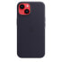 Фото #5 товара Apple iPhone 14 Leather Case with MagSafe - Ink, Cover, Apple, iPhone 14, 15.5 cm (6.1"), Violet