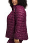 ფოტო #3 პროდუქტის Plus Size Quilted Zip-Up Puffer Jacket