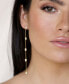 ფოტო #4 პროდუქტის Linear Baguette Earrings in 18K Gold Plating