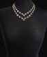 Mixed Stone Layered Collar Necklace, 16-3/4" + 3" extender, Created for Macy's