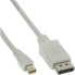 Фото #1 товара InLine Mini DisplayPort to DisplayPort Cable white 1m