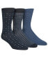 ფოტო #1 პროდუქტის Men's 3-Pk. Patterned Crew Socks