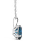Фото #2 товара Macy's london Blue Topaz (3 ct. t.w.) Pendant Necklace in Sterling Silver