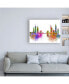 Фото #3 товара Fab Funky New York Skyline Rainbow Bright Canvas Art - 36.5" x 48"