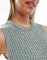 Фото #2 товара ASOS DESIGN Maternity knitted midaxi column dress in textured boucle yarn in khaki