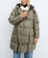 ფოტო #2 პროდუქტის Women's Hooded Padded Anorak