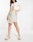 NA-KD x Lydia Tomlinson layered mini skirt in beige 34 - фото #8