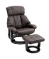 Massage Recliner Chair with Cushioned Ottoman and 10 Point Vibration