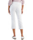 Фото #3 товара Women's Pull On Slim-Fit Rivet Detail Cropped Pants, Created for Macy's
